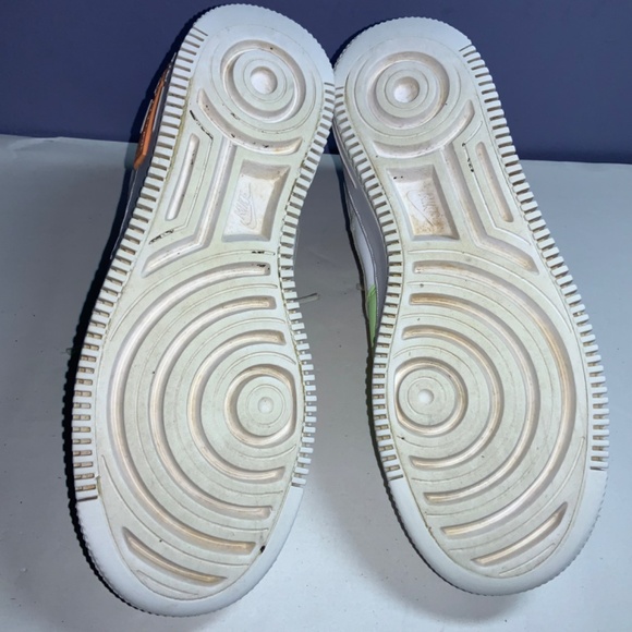 Nike Air Force 1 Shadow White Multi-Color sneakers ruffle laces Sz 7.5 - Picture 5 of 6